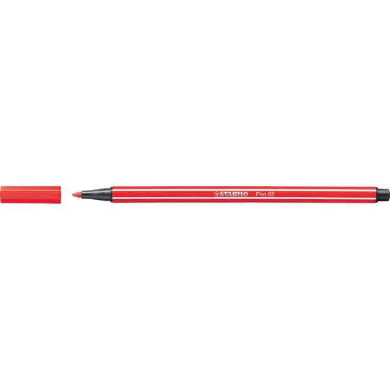 STABILO Pen 68 Fibre Tip Pen – Carmine | 1.0mm Medium Tip