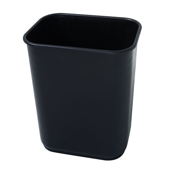 Jastek Rectangular Waste Bin 39L – Black | Office & Warehouse