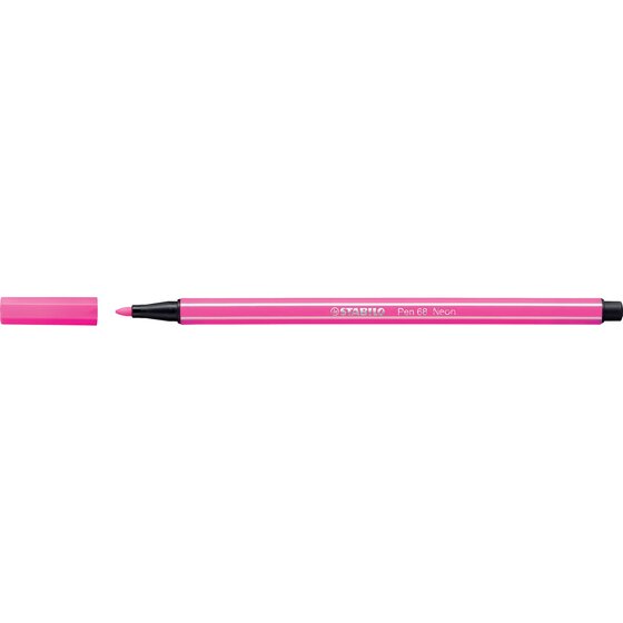 Stabilo Pen 68 Fibre Tip Pen – Fluoro Pink | 1.0mm Medium Tip