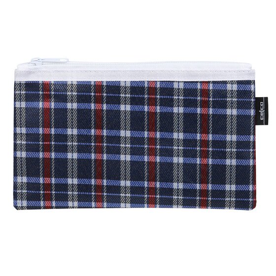 Celco Tartan Pencil Case – 235mm x 130mm, 1-Zip Closure