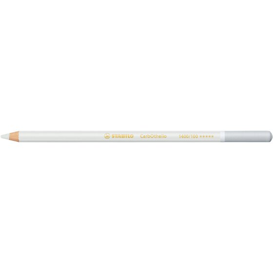 STABILO CarbOthello Pastel Pencil – Titanium White | Precision Dry Stroke for Drawing & Sketching