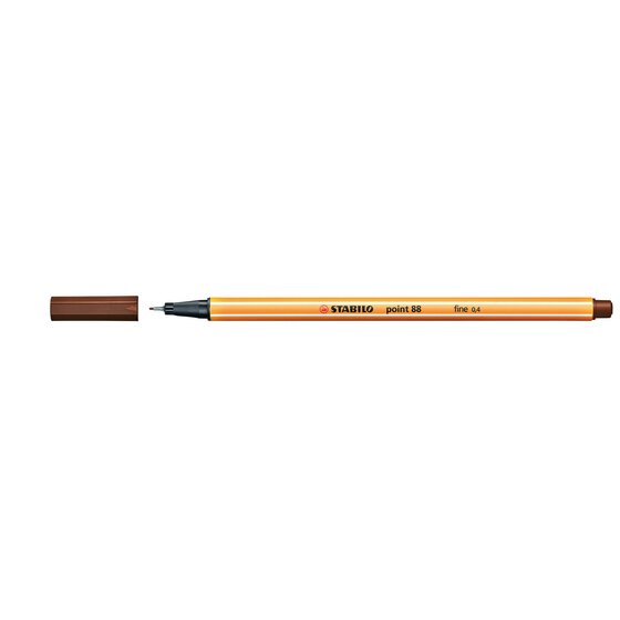 Stabilo Point 88 Fineliner – 0.4mm Brown | Precision Detail & Writing