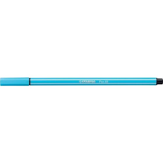 Stabilo Pen 68 Fibre Tip Pen – Azure | 1.0mm M-Tip Felt Marker