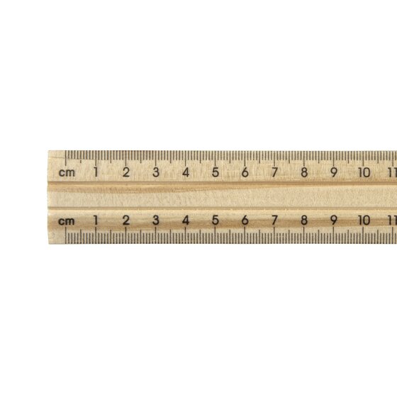 Celco 30cm Metal Edge Ruler – Reinforced Wooden Ruler for School & Office