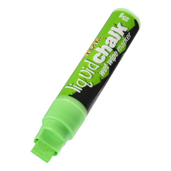 TEXTA Liquid Chalk Marker, Wet Wipe, Jumbo – Green