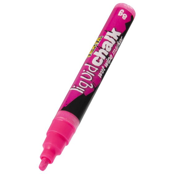 Texta Liquid Chalk Marker – Wet Wipe – Pink | Chalkboard & Glossy Surface