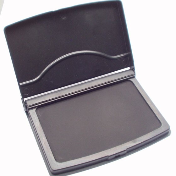 DESKMATE Black Felt Stamp Ink Pad – Even Ink for Die Plate Rubber Stamps