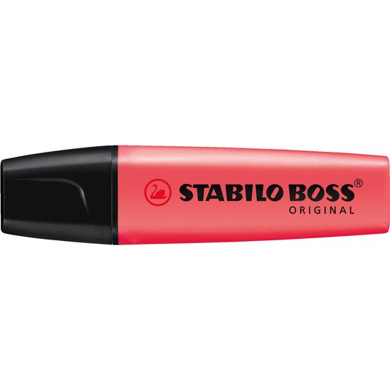 Stabilo Boss Original Highlighter – Red, Box of 10