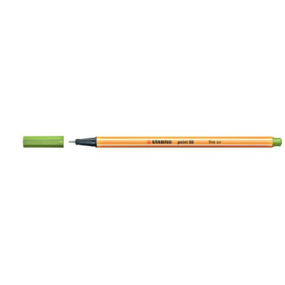 Stabilo Point 88 Fineliner – Apple Green | 0.4mm Metal Tip