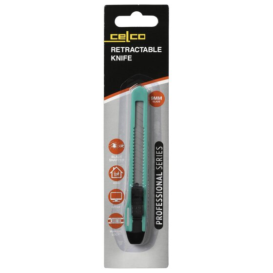 CELCO Tough Small Manual Lock Knife – 9mm Blade, Grooved Grip