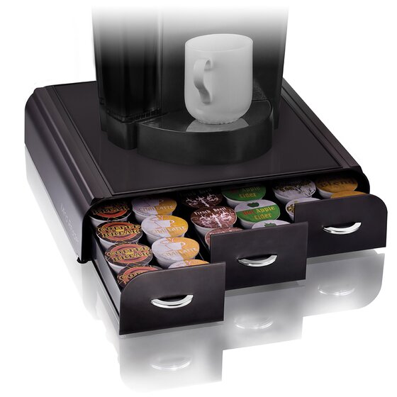 Esselte Anchor Coffee Pod Storage – 3-Drawer, 36 Capacity, Black