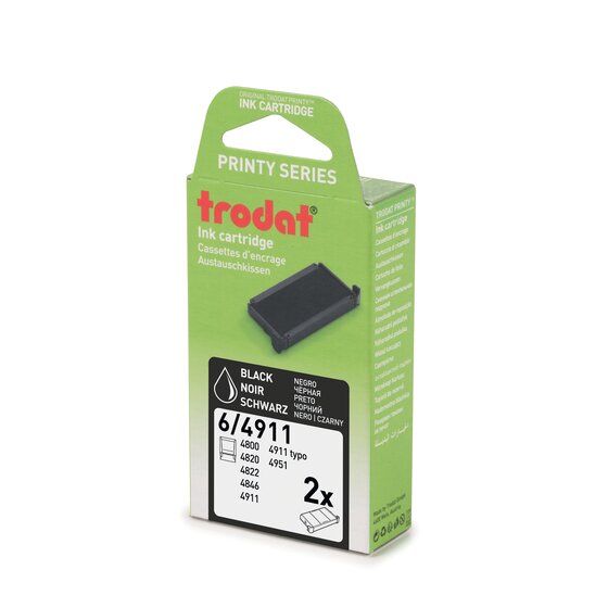 Trodat 6/4911 Ink Cartridge – Black (Clothing Marker Replacement)