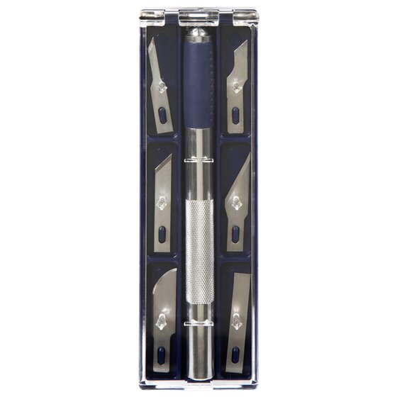 CELCO Pen Knife 6 Blade Set with Storage Tray