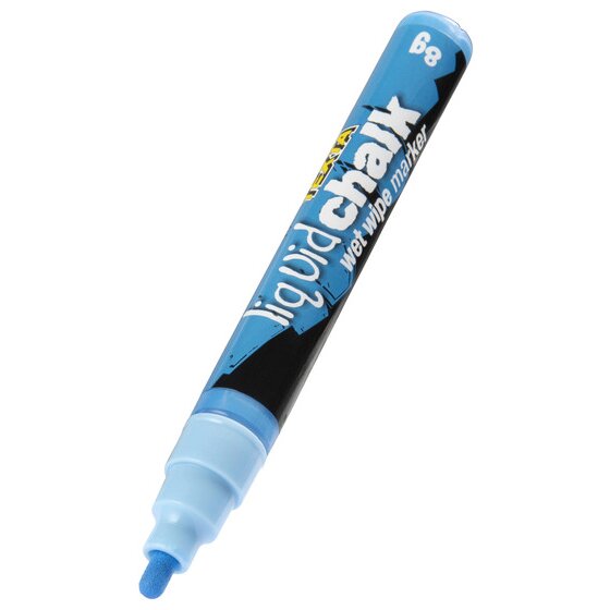Texta Liquid Chalk Marker – Wet Wipe – Blue | Chalkboard & Glossy Surface