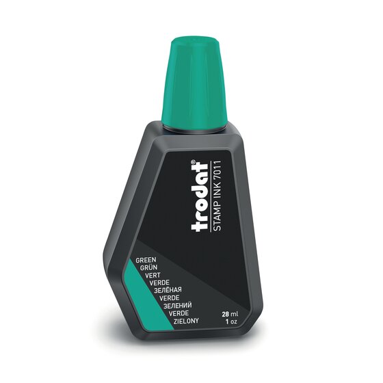 Trodat 7011 Stamp Pad Ink – Green, 28ml