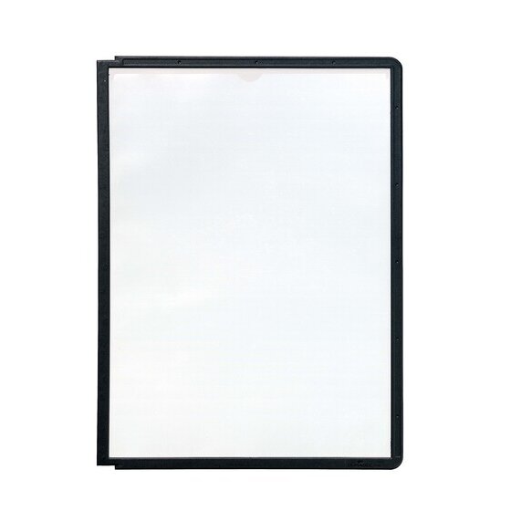 Durable Sherpa A4 Display Panels – Black, Pack of 5, Low-Reflection, Scanner-Friendly