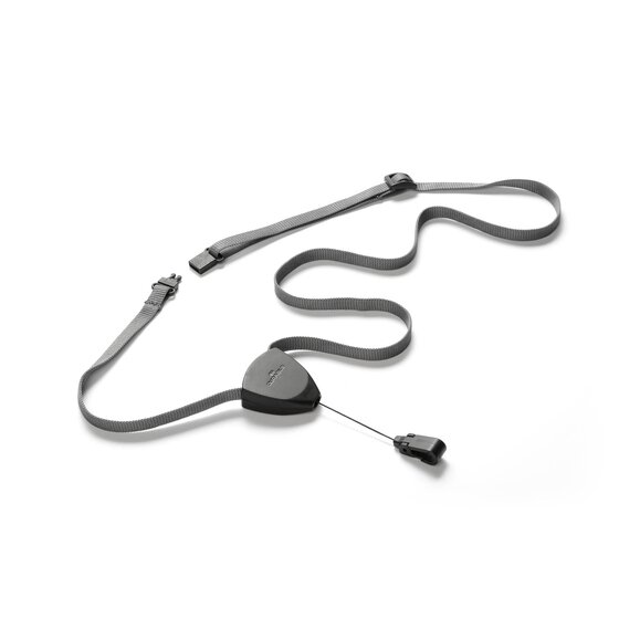 Durable Textile Lanyard Flex with Black Badge Reel – Pack of 10