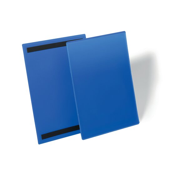 Durable Magnetic Document Pouch A4 Portrait – Pack of 50 (Blue)