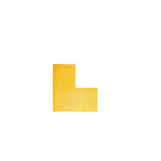 Durable Floor Marking Shape – L, Yellow, Pack of 10 (Self-Adhesive)