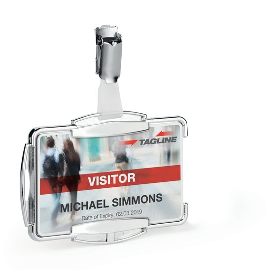 Durable RFID Secure Card Holder – Mono Silver, Pack of 10