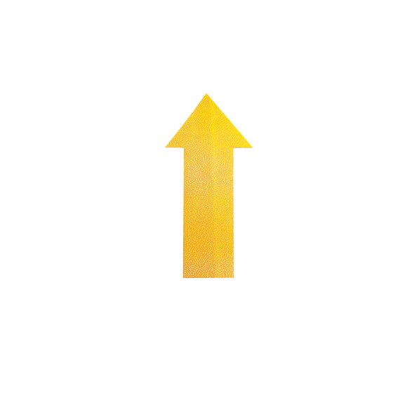 Durable Floor Marking Arrow, Yellow – Self-Adhesive, Pack of 10