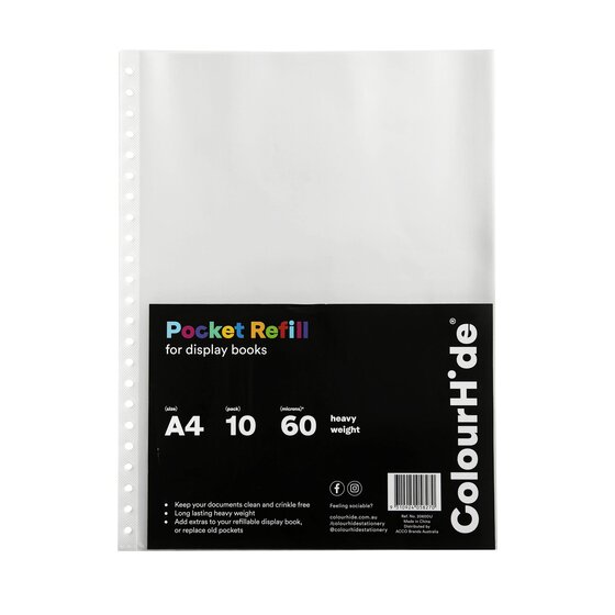 ColourHide Display Book Refill Sheets – 10 Pack