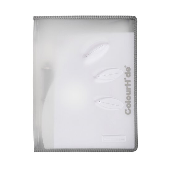 COLOURHIDE Zipper Ring Binder – Clear | A4 PP Document Folder