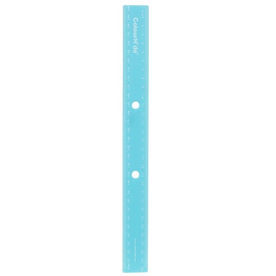 ColourHide Bindermate Ruler 30cm – Metric, Binder-Friendly, Built to Last