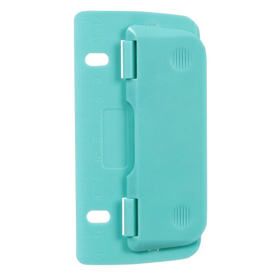 ColourHide Bindermate 2-Hole Punch – Aqua | Clips Inside Your Binder