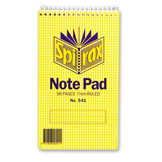 SPIRAX 541 Pocket Notebook – 147×87mm, 96 Pages, 7mm Ruled, Top-Spiral