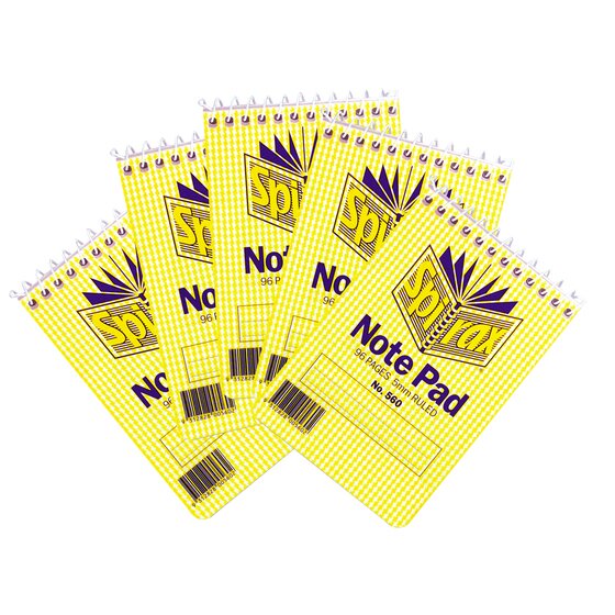 SPIRAX 560 Notebook 112 x 77mm – 96 Pages, Pack of 5