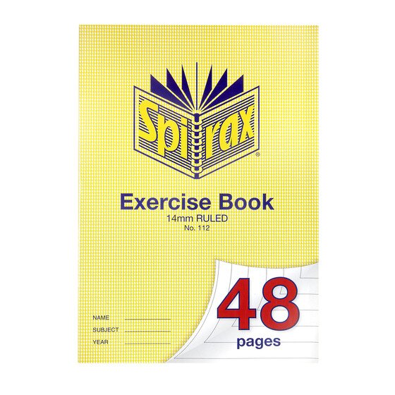 Spirax 112 Exercise Book A4 14mm Ruled 48 Pages