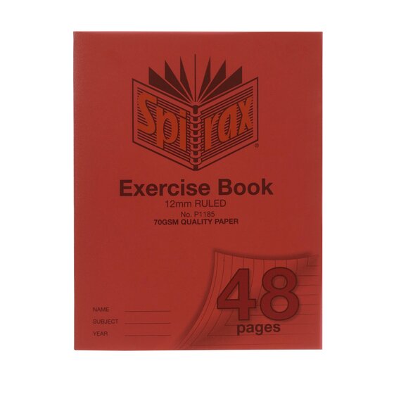 SPIRAX P118A Exercise Book A5 12mm Ruled 48 Pages