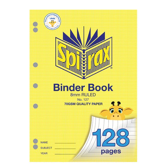 SPIRAX 127 Binder Book A4 128 Page Houndstooth – 70gsm Premium Paper