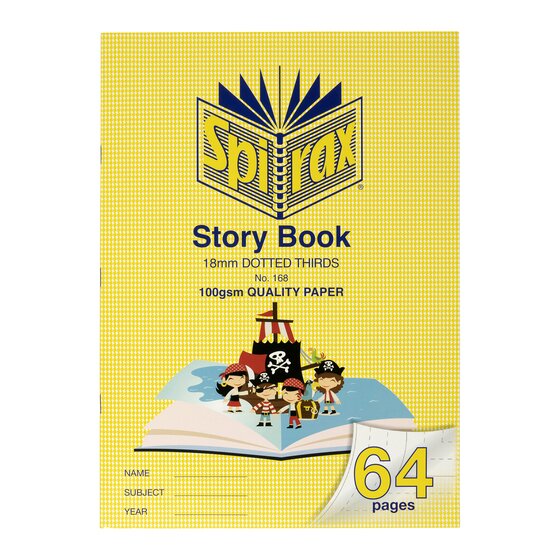 Spirax Story Book – 100 gsm Paper, 18 mm Ruling, Staple Bound
