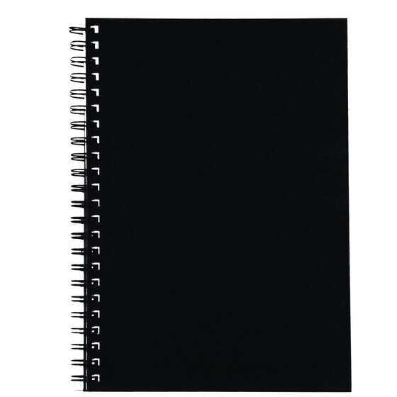 Spirax 512 Hard Cover Book A4 200 Pages Black – Spiral Bound Ruled Notebook