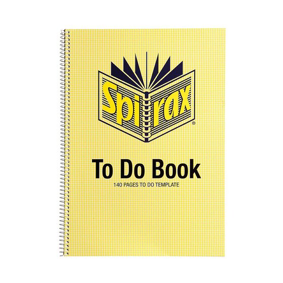 SPIRAX 706 A4 To-Do Book | 140 Pages, Perforated, Spiral Bound