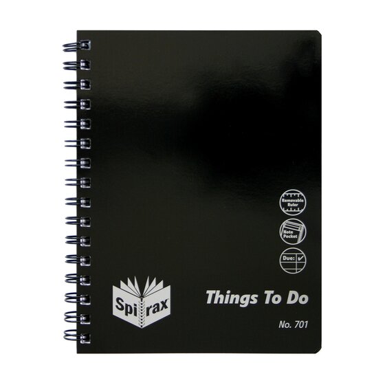 SPIRAX 701 Things to Do A5 Organiser 210x158mm 96 Pages