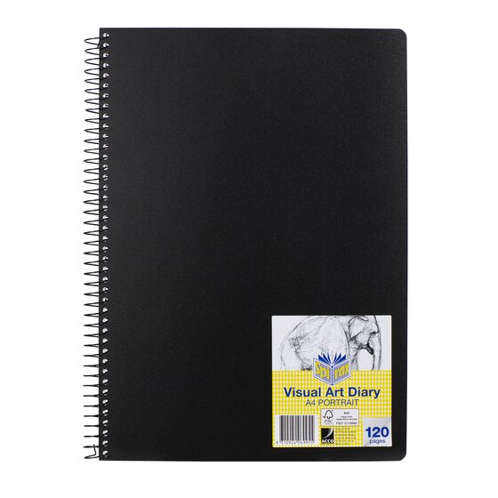 Spirax P704 Visual Art Diary A4 – 120 Pages, Acid-Free Paper
