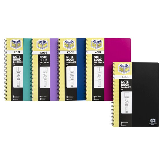 SPIRAX Kode Notebook P959 – 240 Pages, Five Colours