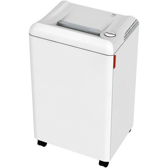 Ideal 2503 Cross-Cut Shredder 4x40mm – Hardened Steel, Wooden Cabinet on Castors