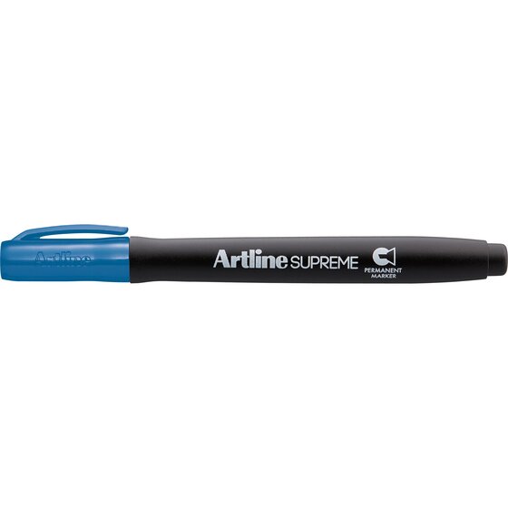 Artline Supreme Permanent Marker – Chisel Tip, Royal Blue | Antimicrobial Grip