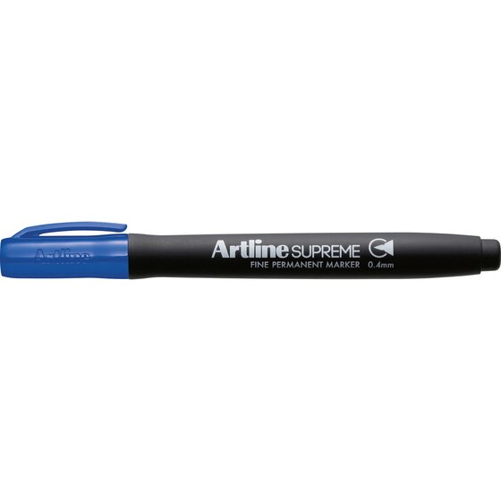 Artline Supreme Permanent Marker – Fine 0.4mm Nib, Blue