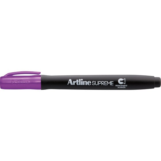 Artline Supreme Permanent Marker – Chisel Tip, Purple | Antimicrobial Grip