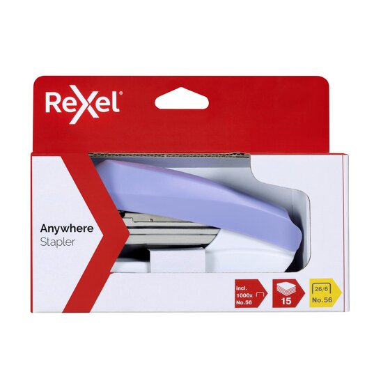 Rexel Anywhere Stapler – Half Strip, Lavender