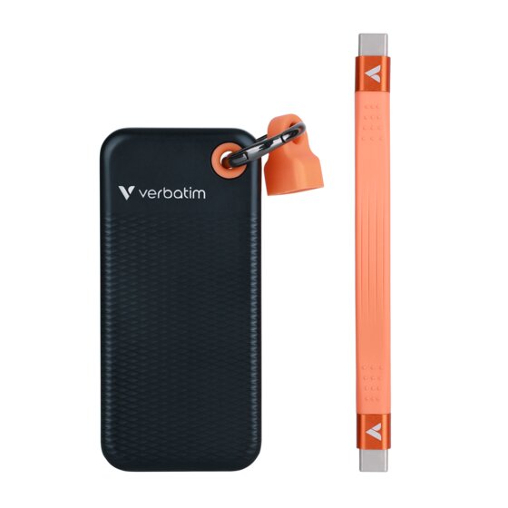 VERBATIM POCKET SSD USB 3.2 GEN 2 1TB BLACK/ORANGE | HARD DRIVES | ACCO ...