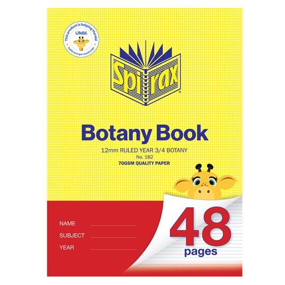 Spirax Botany Book A4 48 Pages – Year 3/4