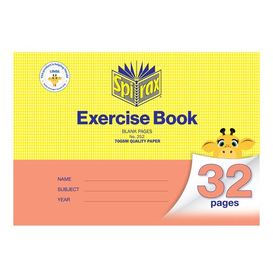 Spirax Exercise Book 175 x 240mm 32 Pages Blank