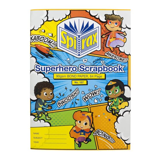 Spirax 157 Super Scrapbook – 335 x 240 mm, 64 Pages, 100 gsm