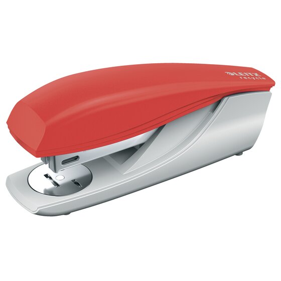 Leitz Recycle Stapler Half Strip Red – 30 Sheets, Post-Consumer Recycled Plastic